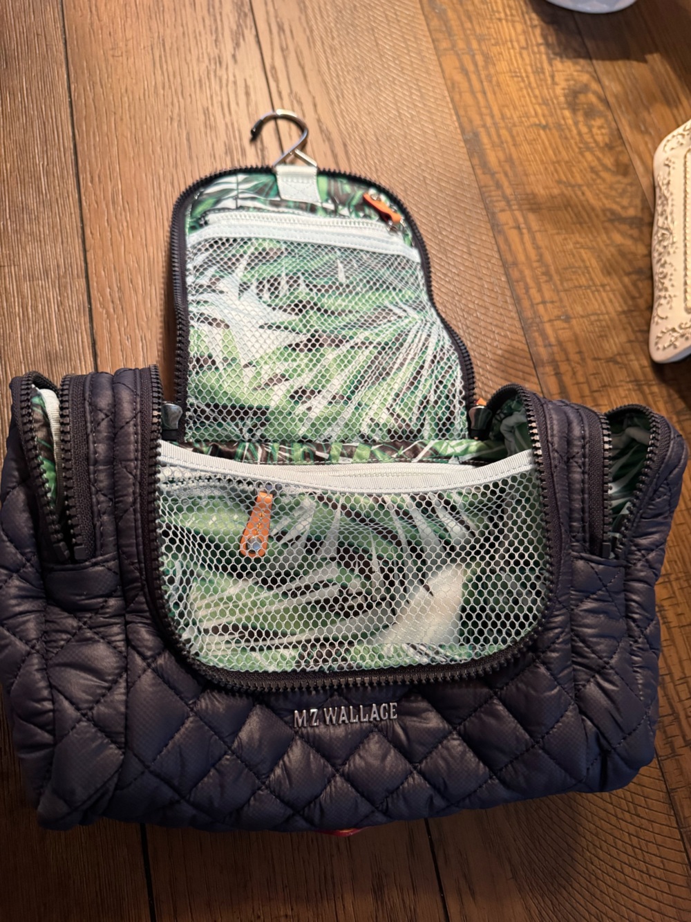 MZ Wallace Dawn With Tropical Palm Hanging Travel Cosmetic Bag- FINAL PRICE! - Picture 7 of 9